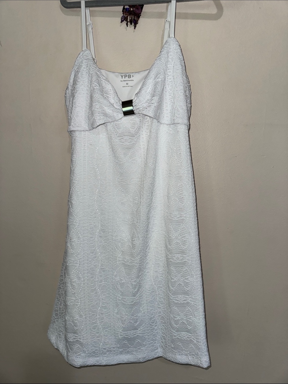 Abercrombie | Lace Summer Dress with Bow Detail Medium